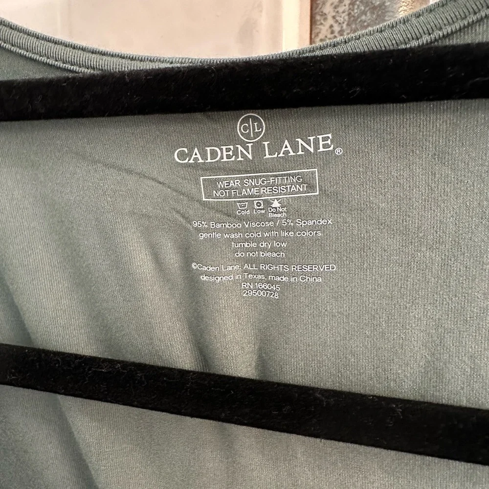 Caden Lane Sage Green Wrap Robe - Picture 2 of 2
